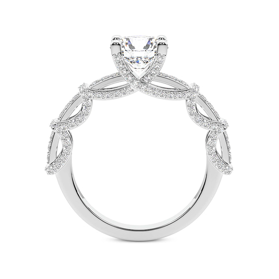 Ciara Petite Station Style Lab Diamond Ring