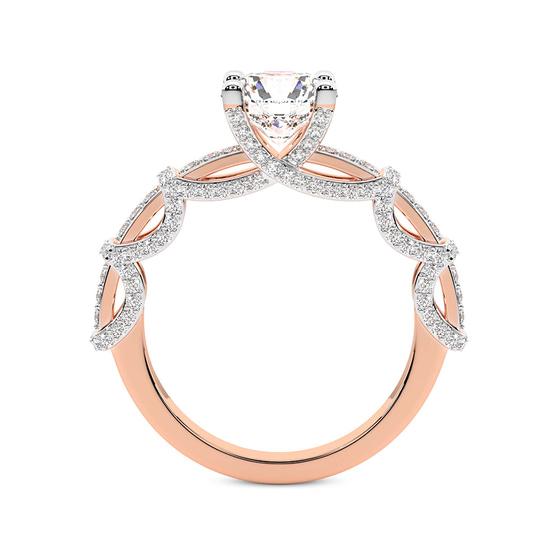 Ciara Petite Station Style Lab Diamond Ring