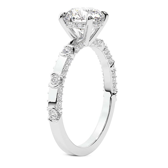 Majestic Love Lab Diamond Accent Ring top view