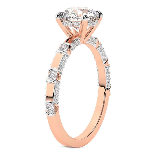Majestic Love Lab Diamond Accent Ring left view