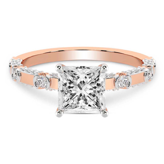Majestic Love Lab Diamond Accent Ring front view