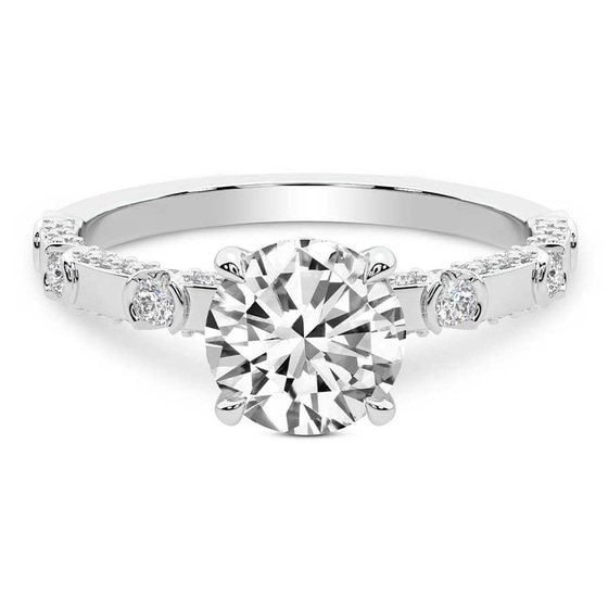 Majestic Love Lab Diamond Accent Ring front view