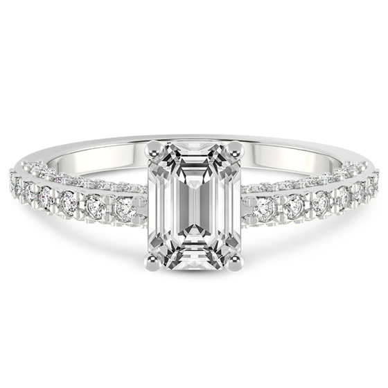 Adele Secret Double Halo Lab Diamond Ring front view