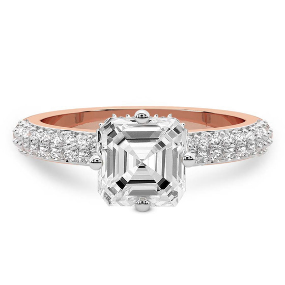 Eloa Secret Halo Lab Diamond Ring front view