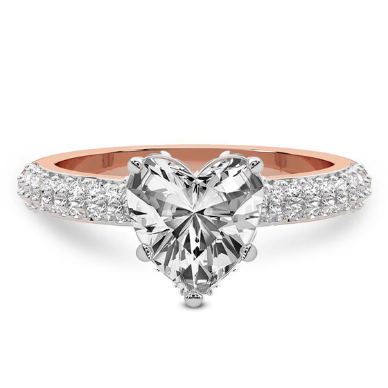 Eloa Secret Halo Lab Diamond Ring front view