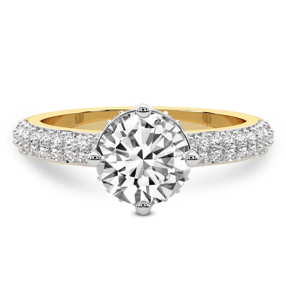 Eloa Secret Halo Lab Diamond Ring front view