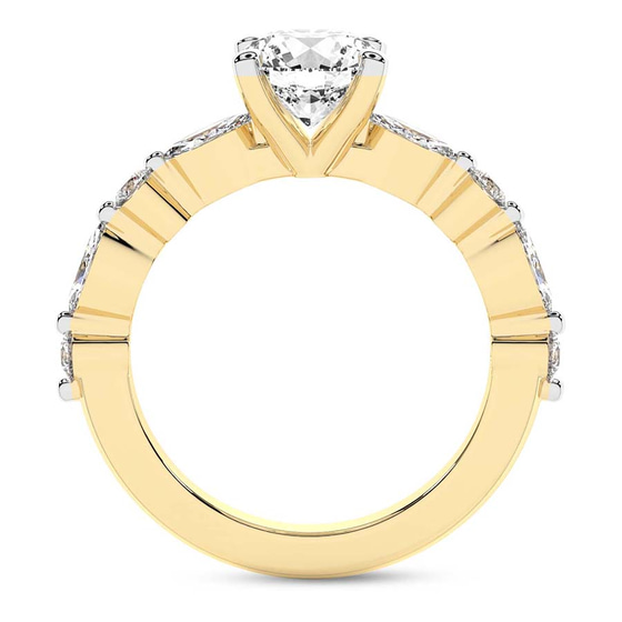 Pamela Eternity Side Stone Lab Diamond Ring