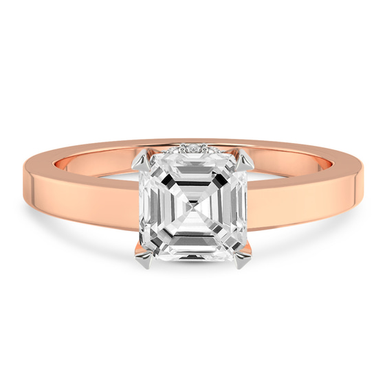 Ember Secret Halo Lab Diamond Ring front view