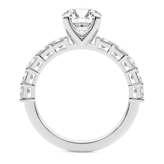 Keziah Side Stone Princess Lab Diamond Ring