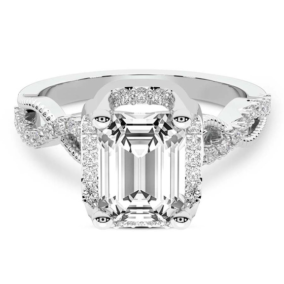 Astoré Channel Glided Lab Diamond Ring front view