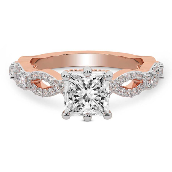 Aristea Elite Milgrain Lab Diamond Ring front view