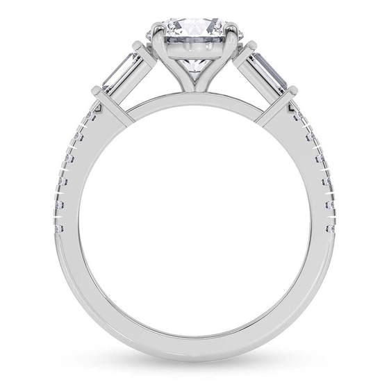 Opalina Charm Side Stone Lab Diamond Ring