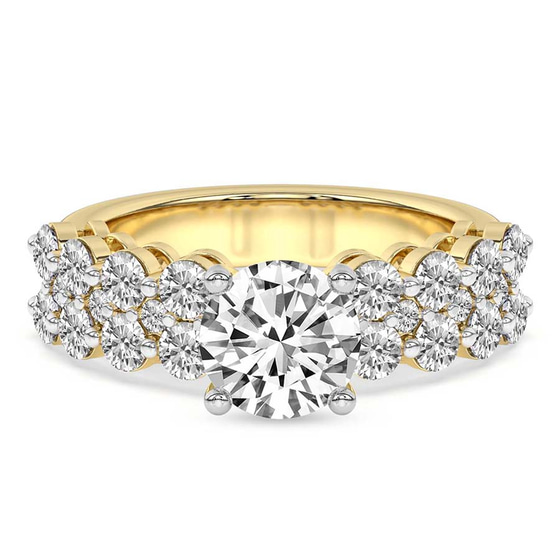 Twilight Side Round Lab Diamond Ring front view