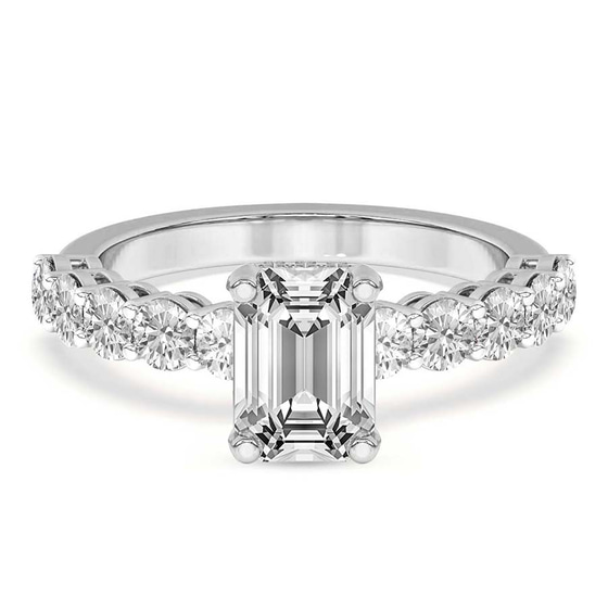 Elinor Side Round Lab Diamond Ring