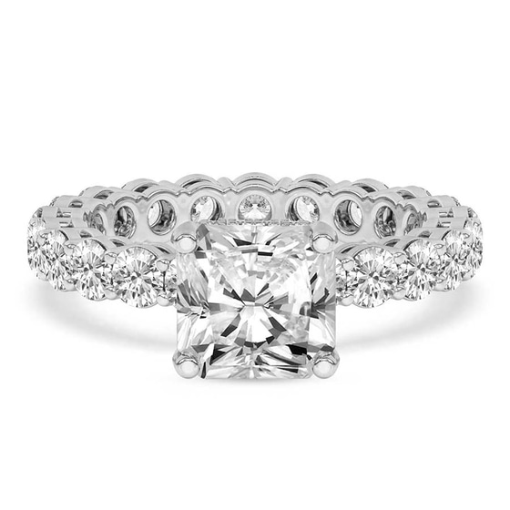 Georgiana Side Round Lab Diamond Ring front view