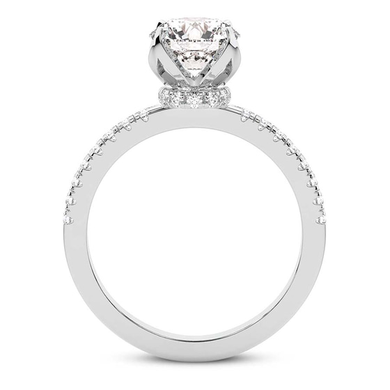 Galen Secret Halo Lab Diamond Ring