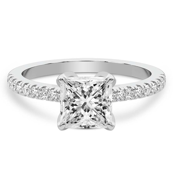 Galen Secret Halo Lab Diamond Ring