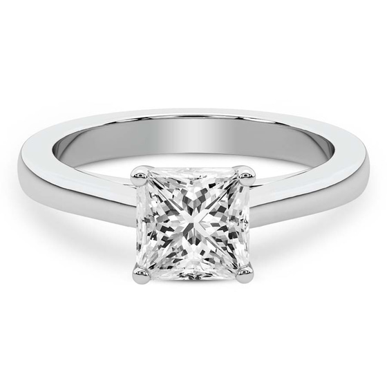 Teagan Solitaire 1.5mm Lab Diamond Ring front view