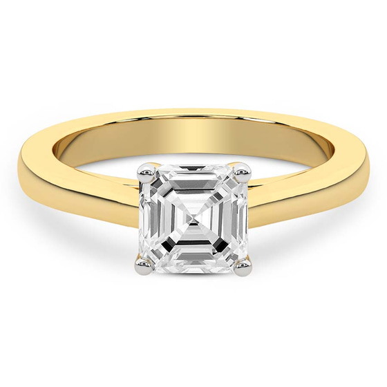 Teagan Solitaire 1.5mm Lab Diamond Ring front view