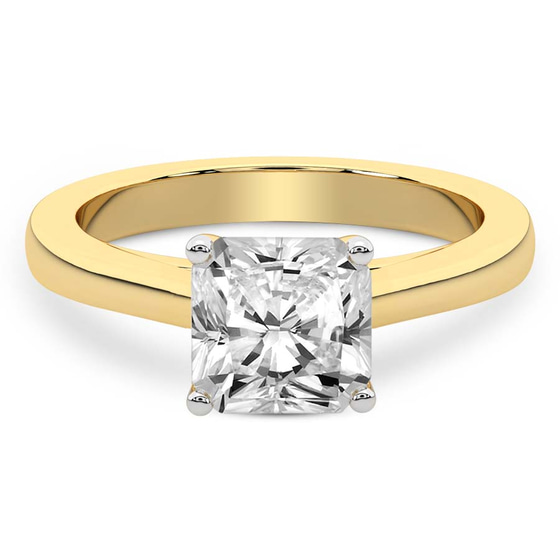 Teagan Solitaire 1.5mm Lab Diamond Ring front view