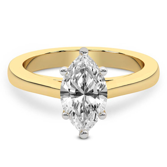 Teagan Solitaire 1.5mm Lab Diamond Ring front view