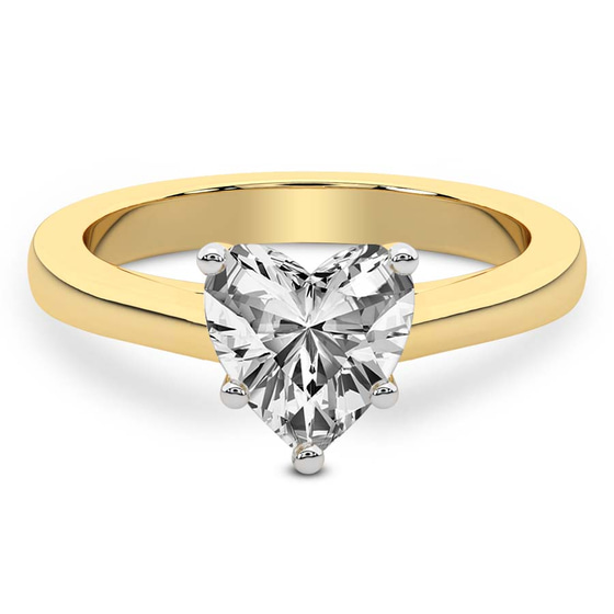 Teagan Solitaire 1.5mm Lab Diamond Ring front view
