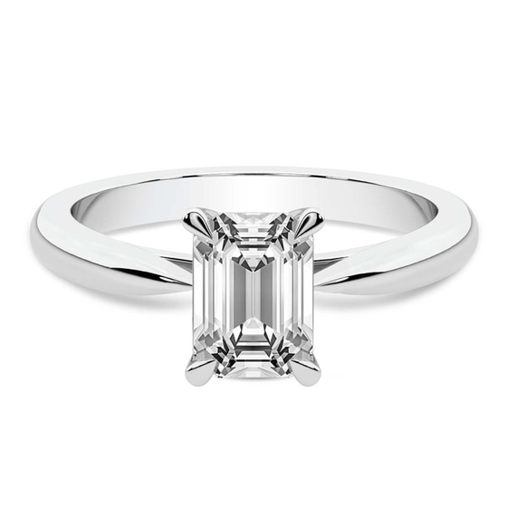 Azalea Classic Solitaire 1.5mm Lab Diamond Ring front view
