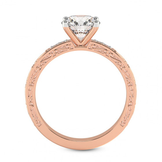 Antique Allure Vintage Lab Diamond Ring