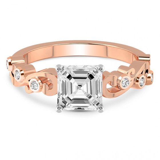 Catrina Cutwork Lab Diamond Ring front view