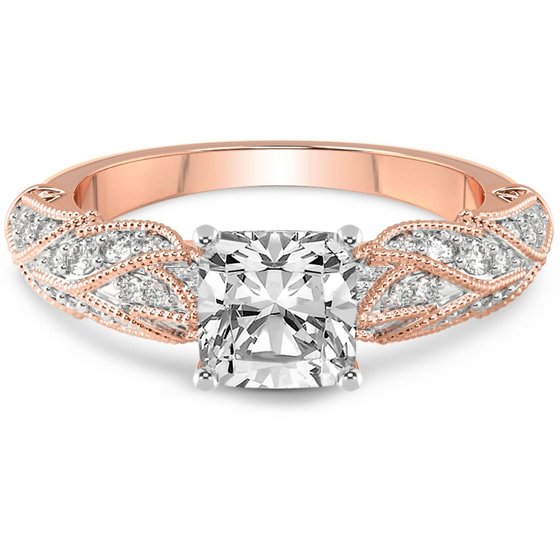 Vintage Willow Lab Diamond Ring front view