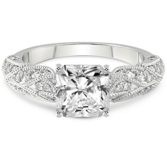 Vintage Willow Lab Diamond Ring front view