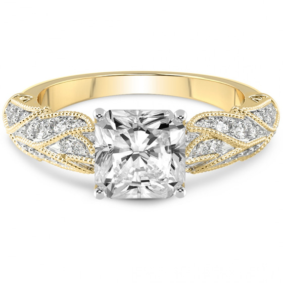 Vintage Willow Lab Diamond Ring front view