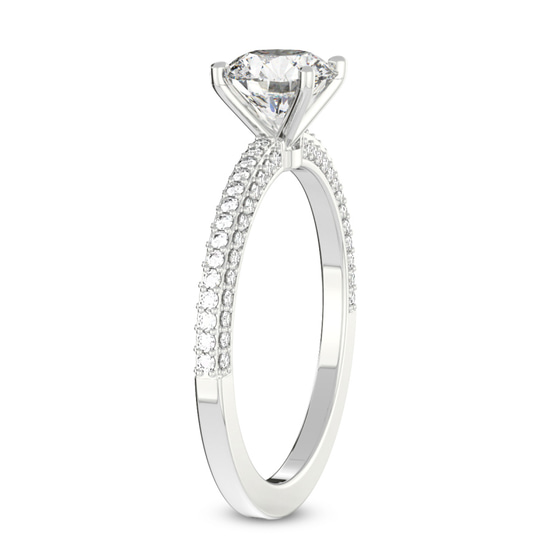 Grace Micro pavé Eternity Lab Diamond Ring top view