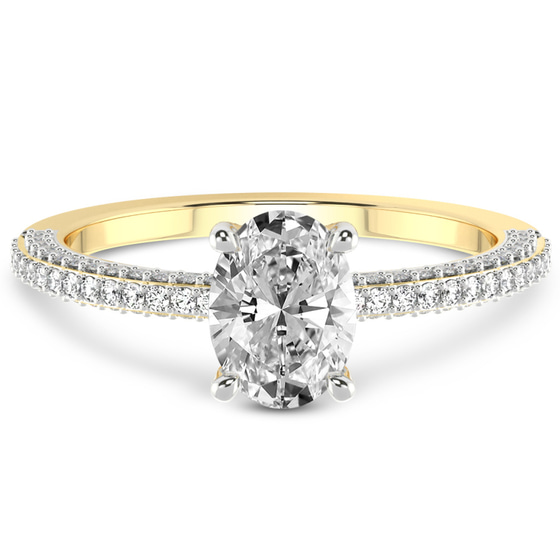 Grace Micro pavé Eternity Lab Diamond Ring