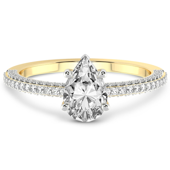 Grace Micro pavé Eternity Lab Diamond Ring