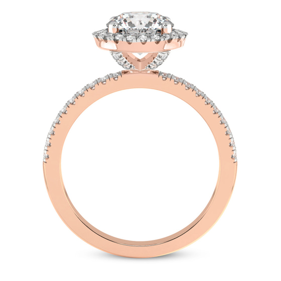 Elle classic halo Lab Diamond ring