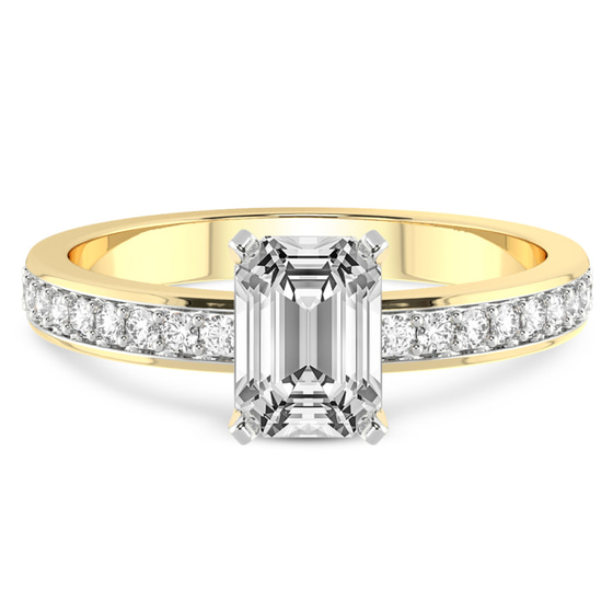 Charm Of Love Eternity Lab Diamond Ring front view