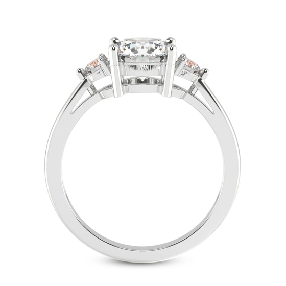 Synthia Three stone Lab Diamond Ring