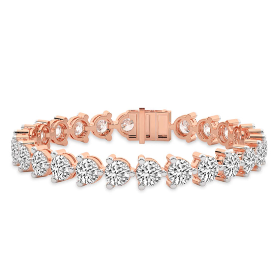 Anahita Round Lab Diamond Tennis Bracelet front view