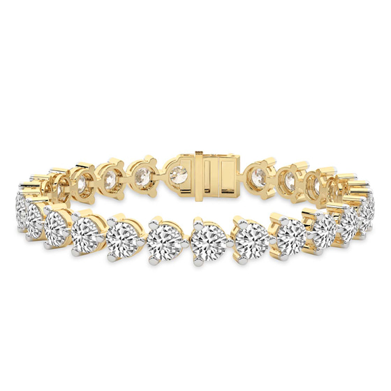 Anahita Round Lab Diamond Tennis Bracelet front view