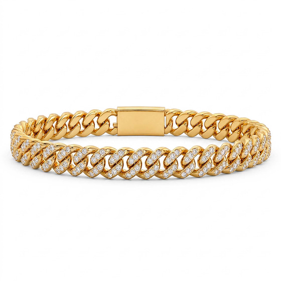 Aureon Cuban Link Bracelet front view