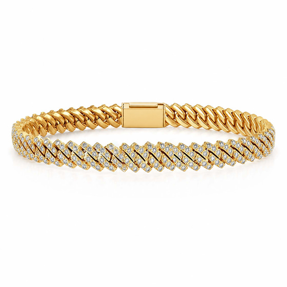 Solace Cuban Link Bracelet front view