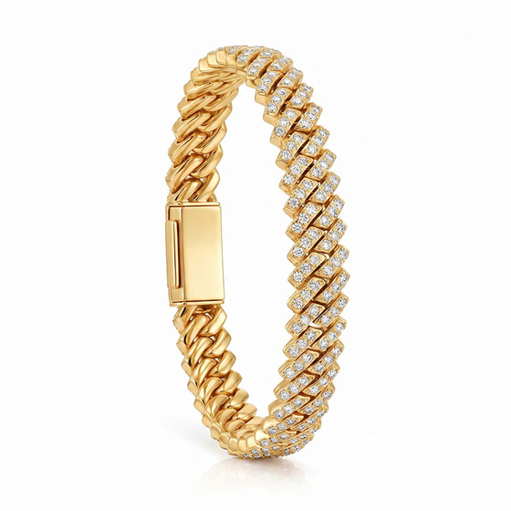 Solace Cuban Link Bracelet left view
