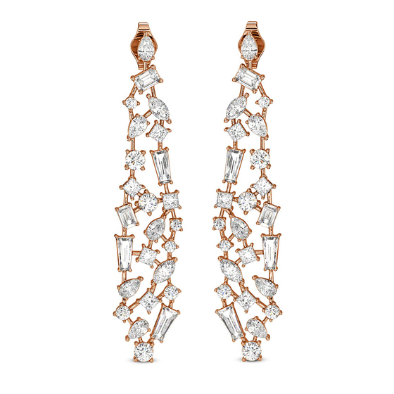 Waterfall Dangling Earrings front view
