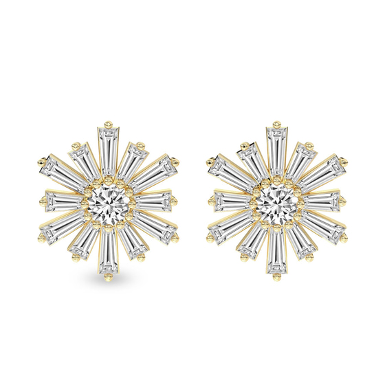 Sunflower Fashion Lab Diamond Stud Earrings front view