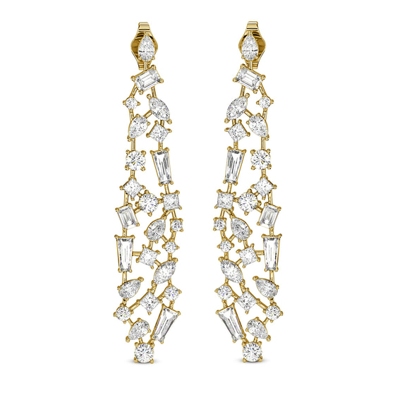 Waterfall Dangling Earrings front view