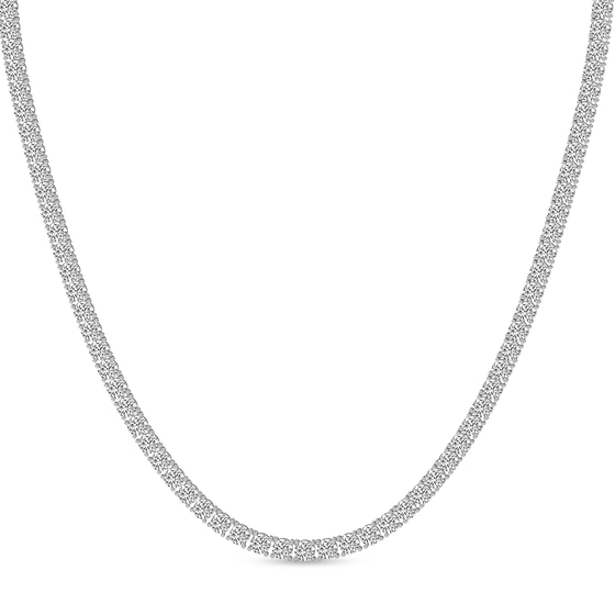 Naomi Round Lab Diamond Tennis Necklace front view