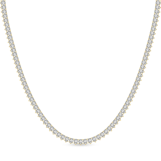 Bailey Pear Lab Diamond Tennis Necklace front view