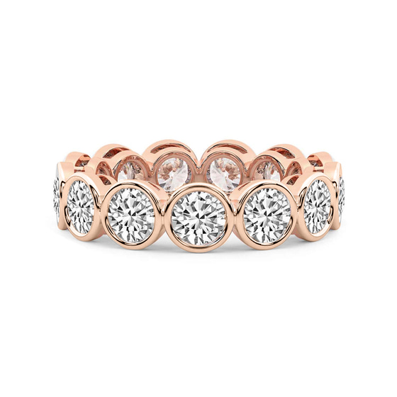 Dream Round Bezel Lab Diamond Eternity Ring front view