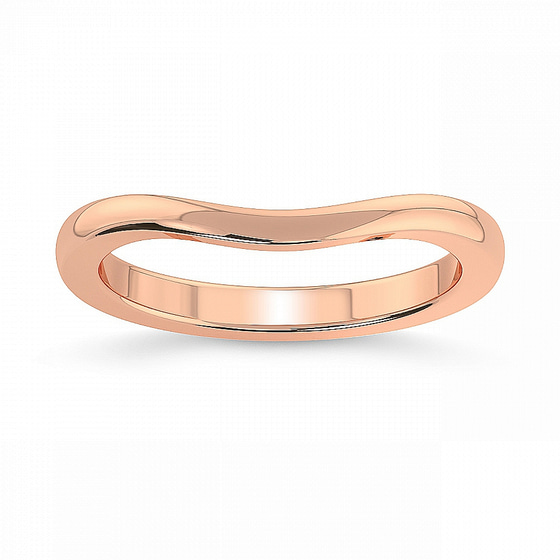 Hera Petite Wedding Band front view